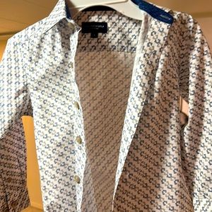 Boys button down designer long sleeve shirt